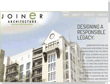 Tablet Screenshot of joinerarchitecture.com